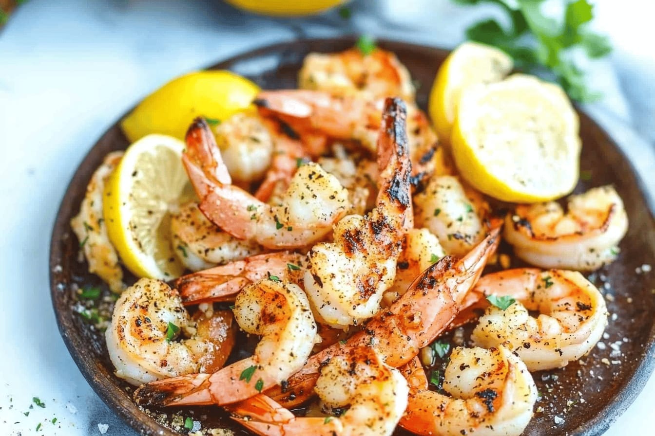 Grilled Garlic Butter Shrimp Recipe