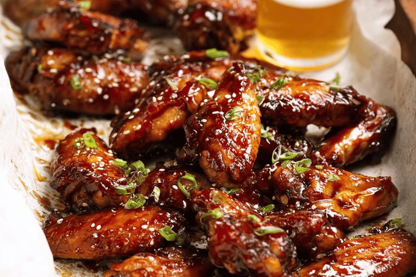 Honey Soy Glazed Chicken Wings Recipe