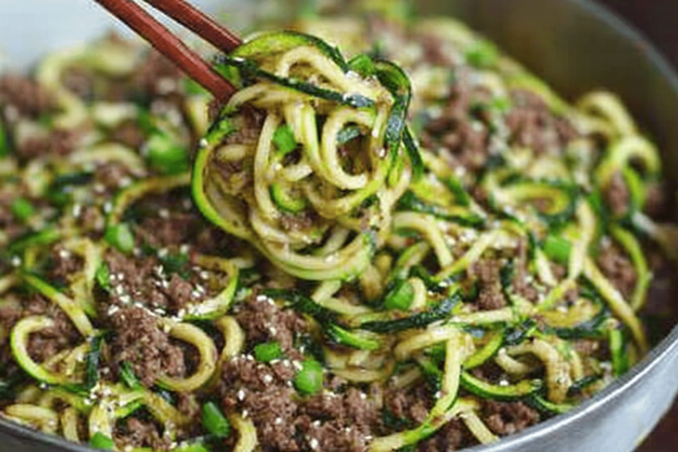 Korean Beef Zucchini Noodles Recipe