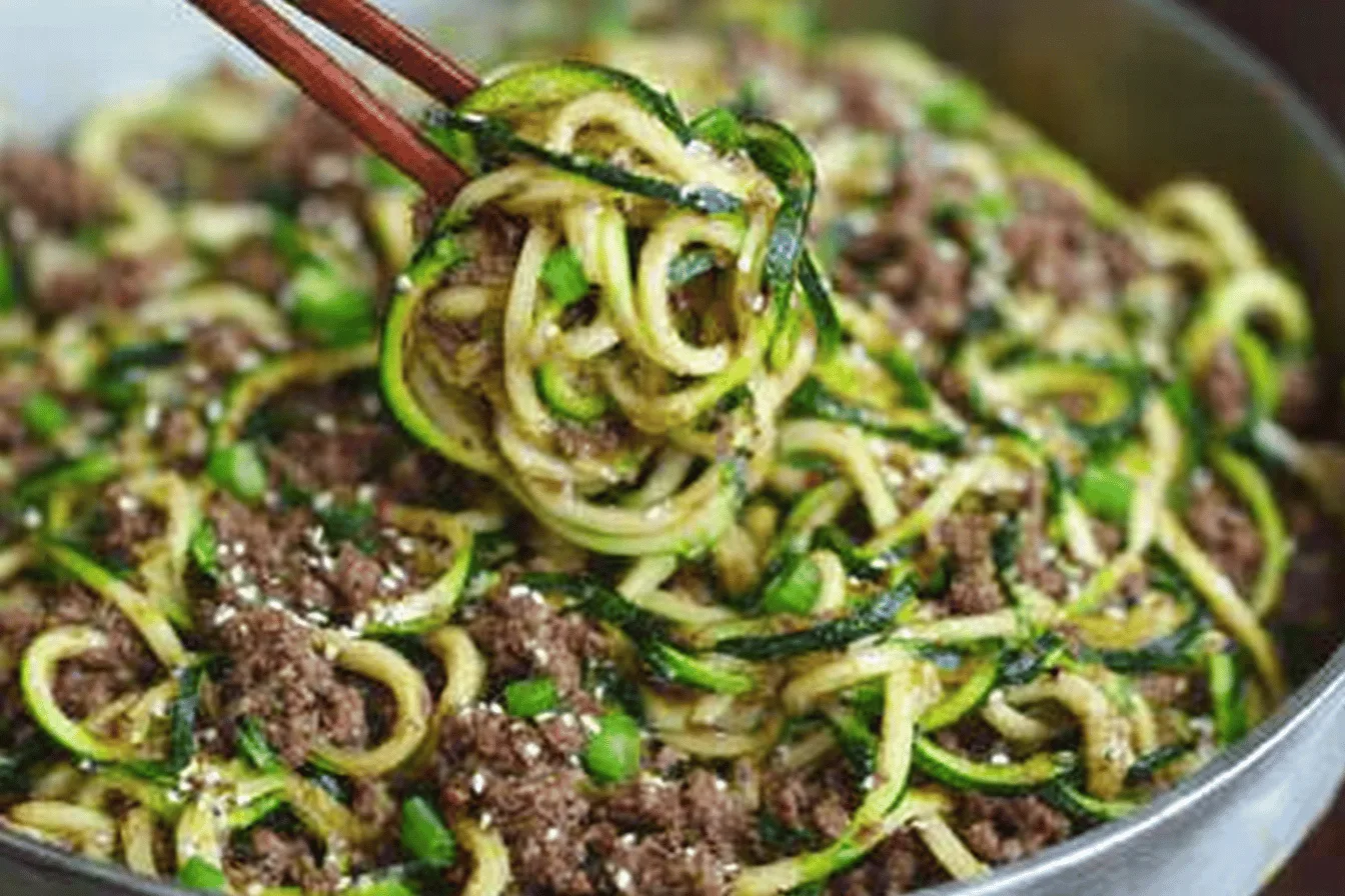 Korean Beef Zucchini Noodles Recipe