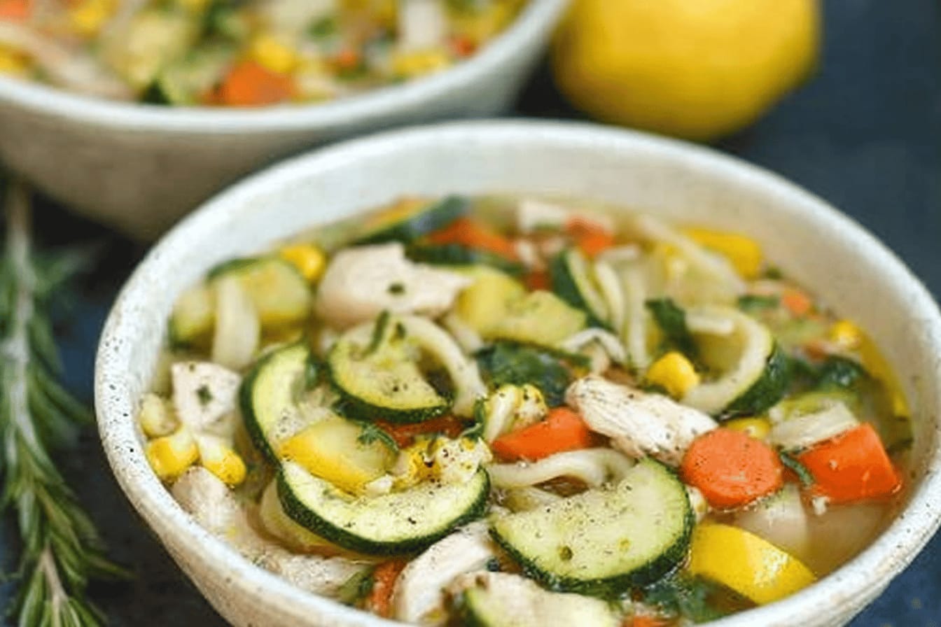 Refreshing Summer Chicken Noodle Soup Recipe