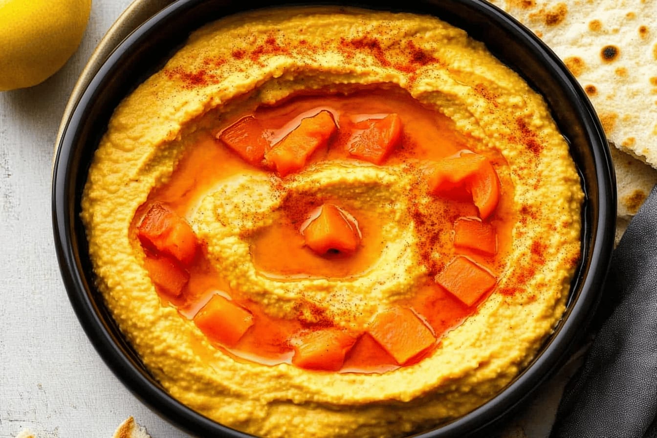 Roasted Red Pepper Hummus Recipe Delight