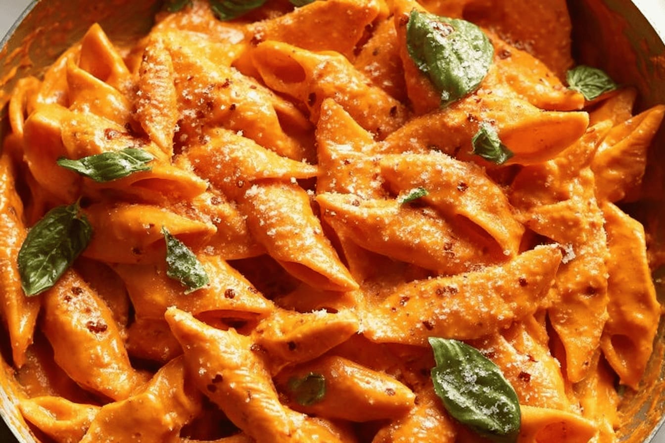 Roasted Red Pepper Pasta Recipe Delight