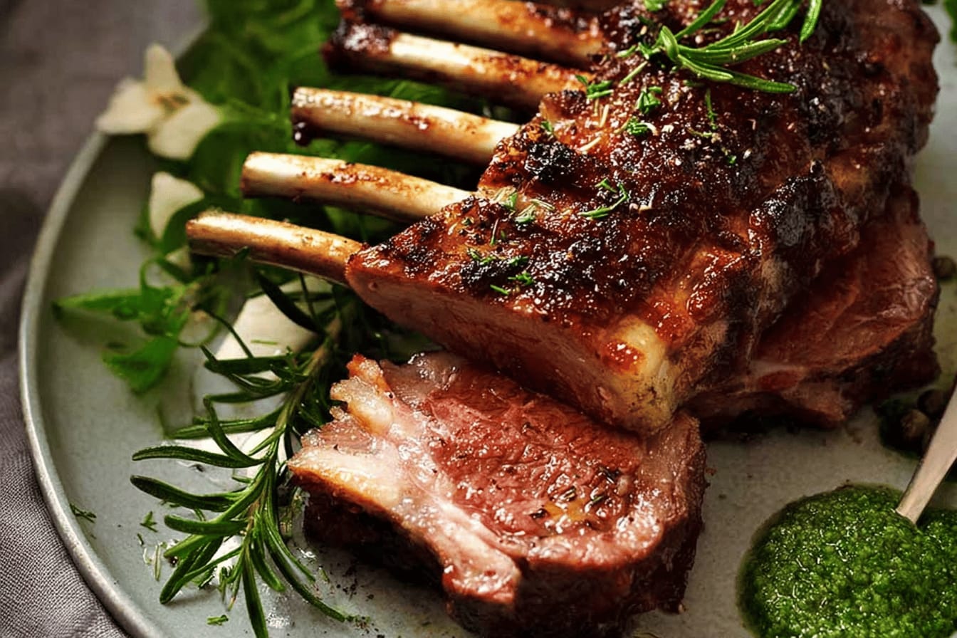 Rosemary Garlic Rack of Lamb Recipe