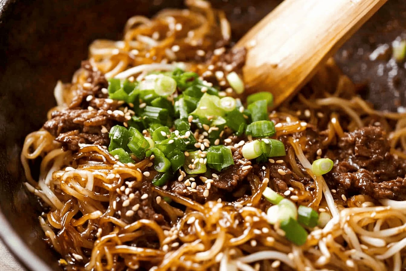 Savory Asian Beef and Noodles Recipe