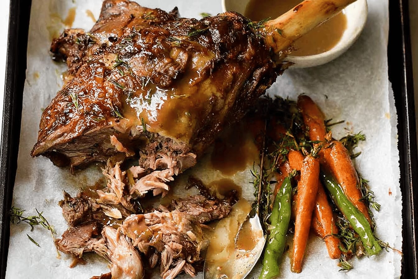 Slow Cooker Roast Lamb Leg Recipe