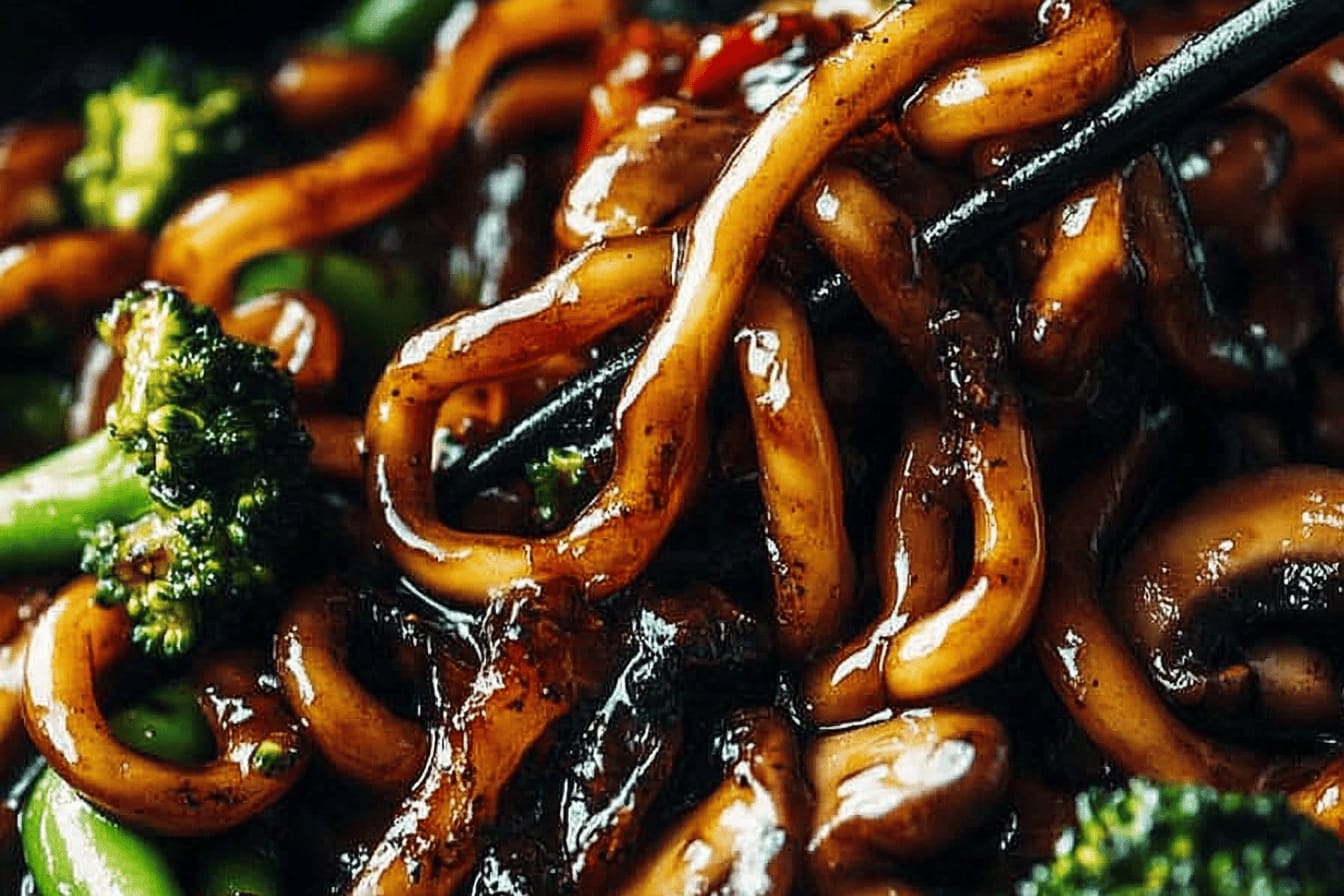 Spicy Black Pepper Udon Stir-Fry Recipe