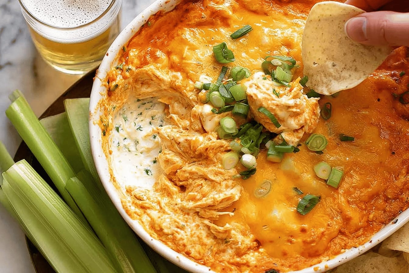 Spicy Hot Buffalo Chicken Dip Recipe