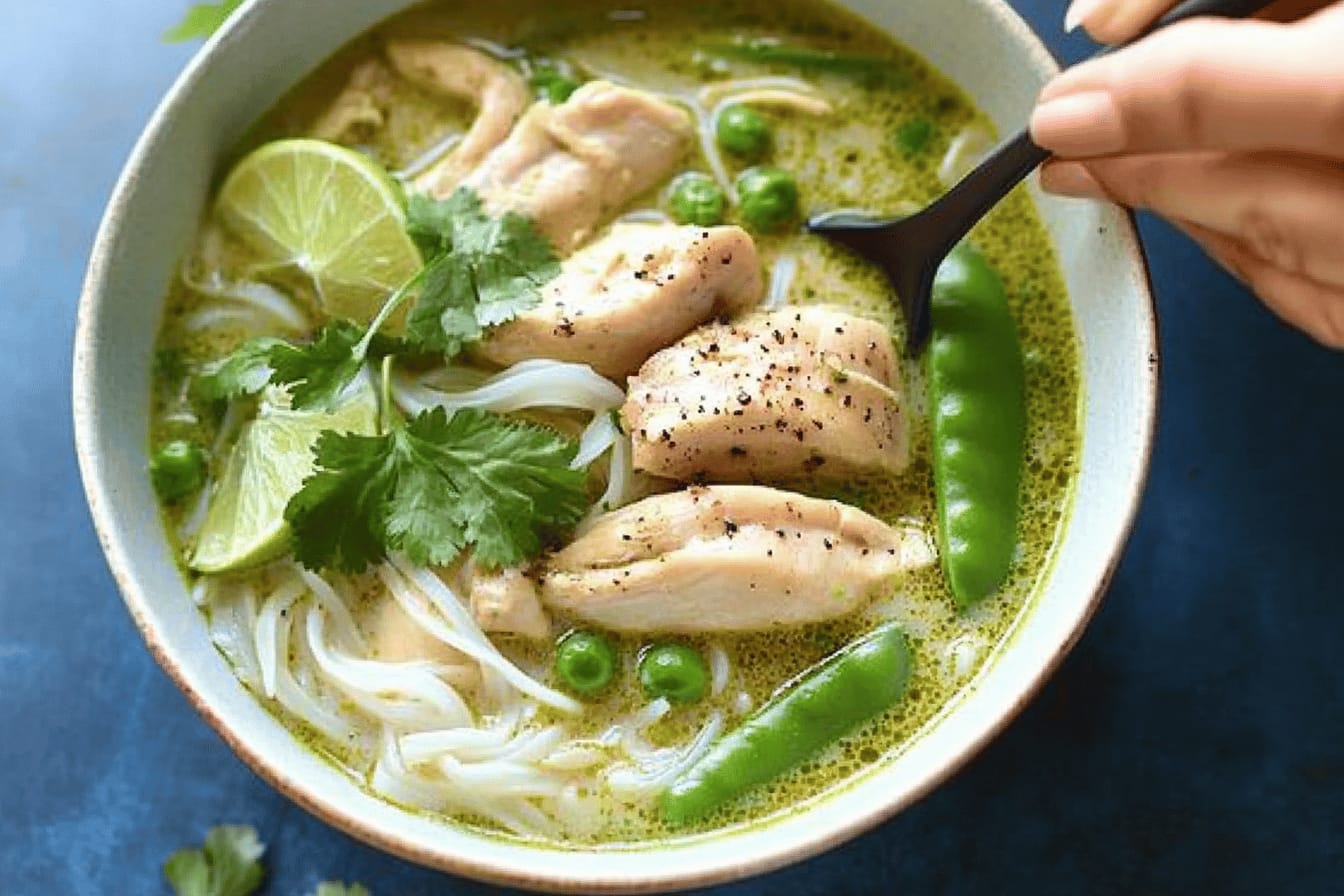 Thai Green Curry Chicken Soup Recipe