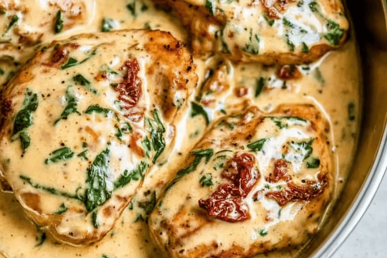 Tuscan Chicken in Creamy Parmesan Sauce