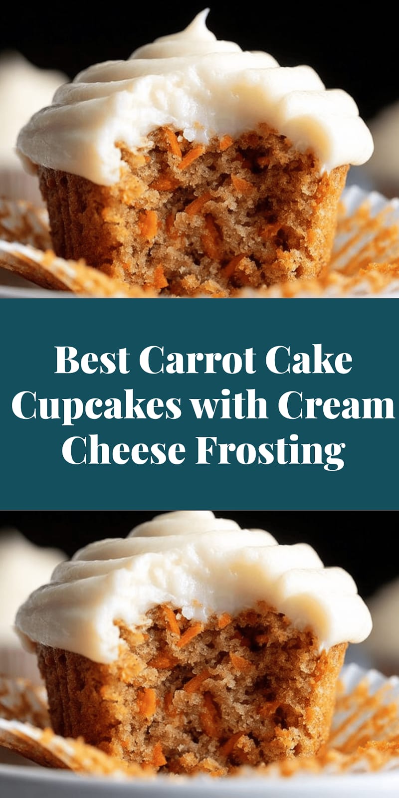 Best Carrot Cake Cupcakes with Cream Cheese Frosting