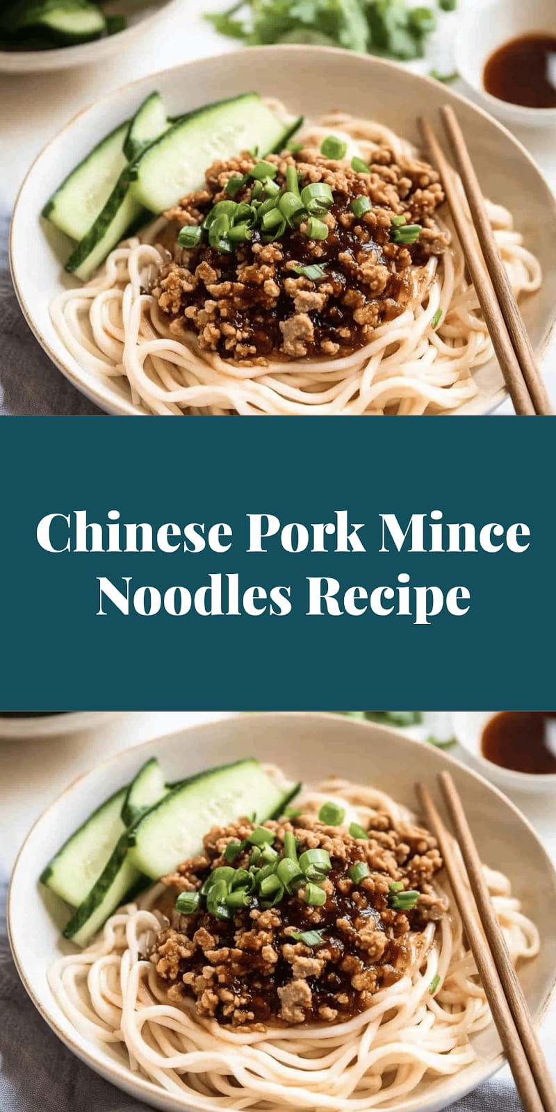 Chinese Pork Mince Noodles Recipe