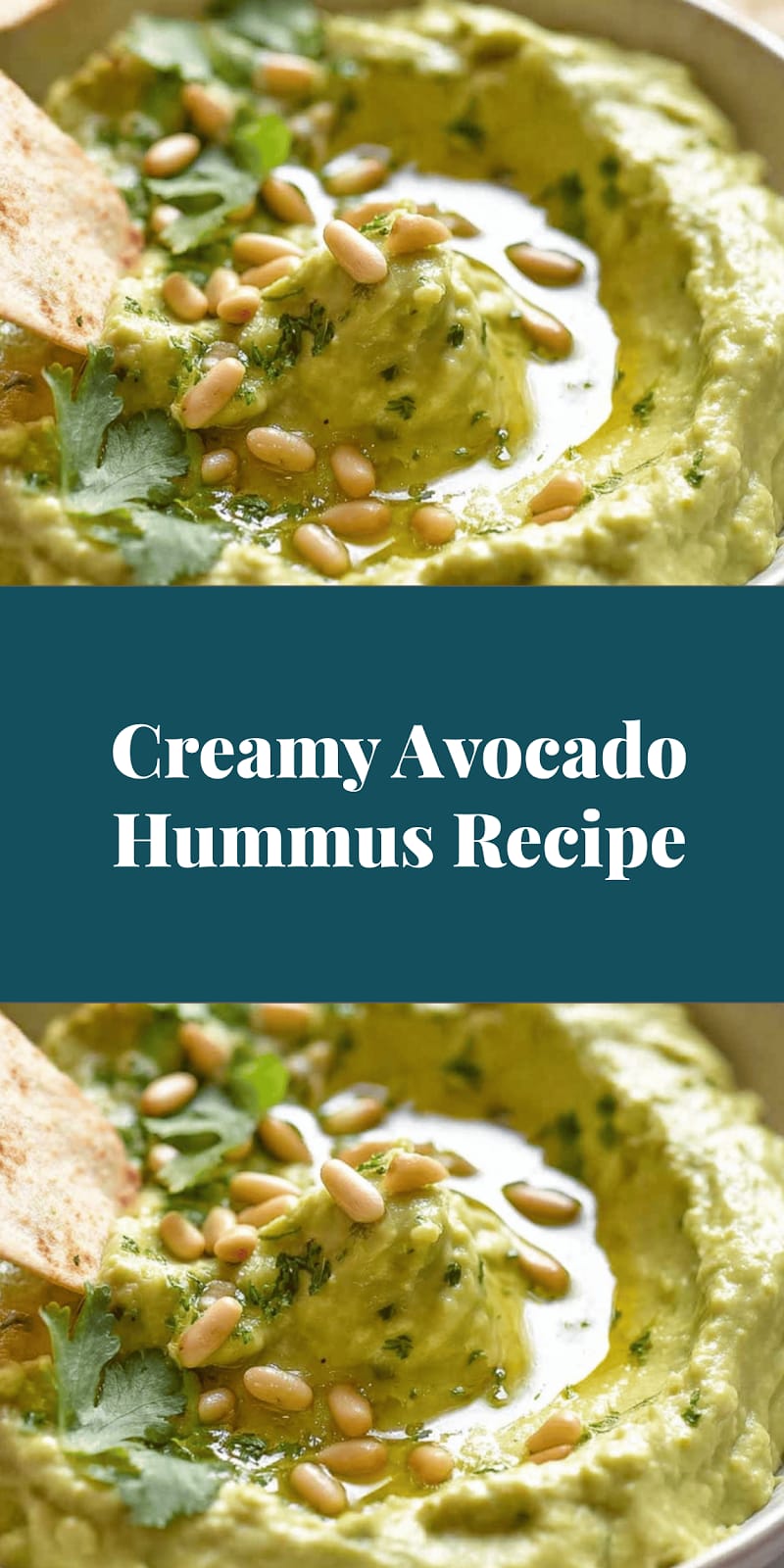 Creamy Avocado Hummus Recipe