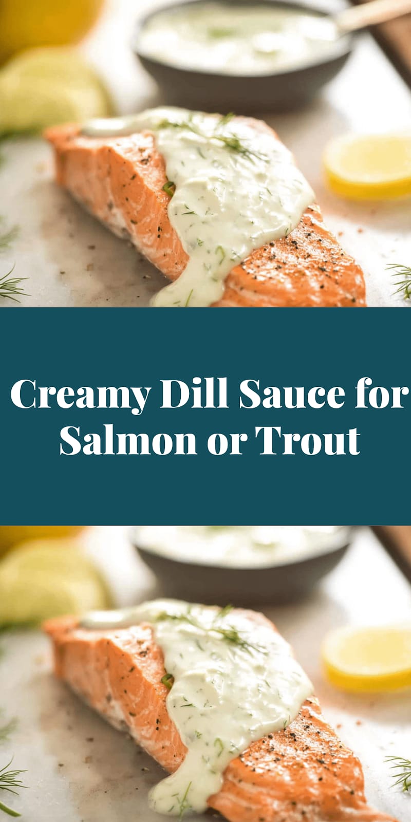 Creamy Dill Sauce for Salmon or Trout