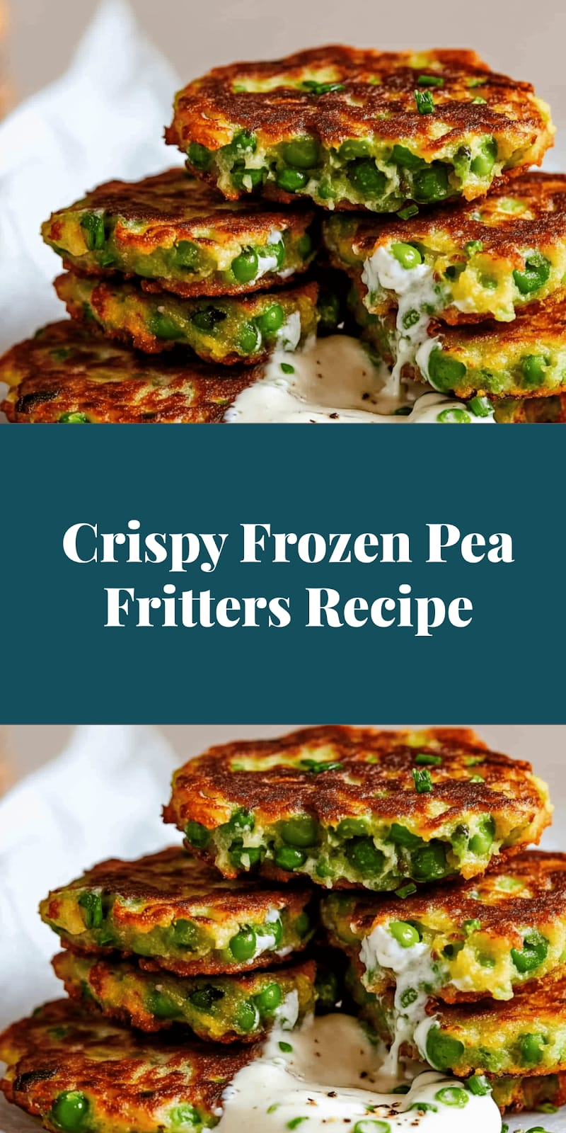 Crispy Frozen Pea Fritters Recipe