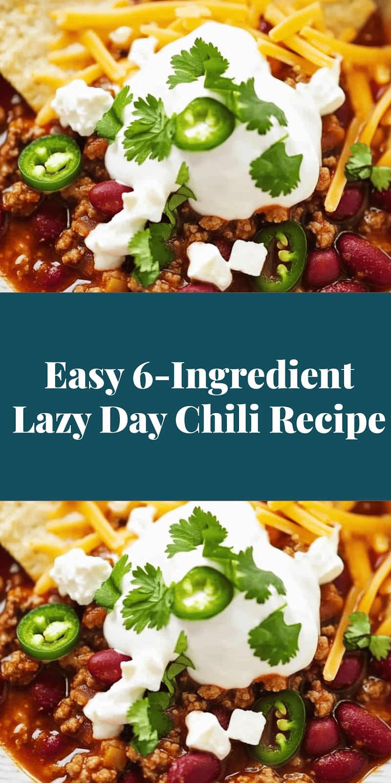 Easy 6-Ingredient Lazy Day Chili Recipe