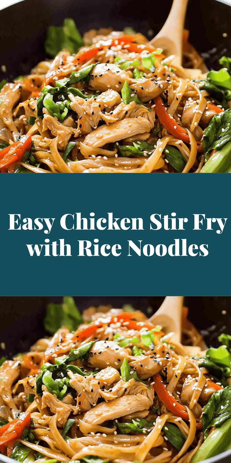 Easy Chicken Stir Fry with Rice Noodles