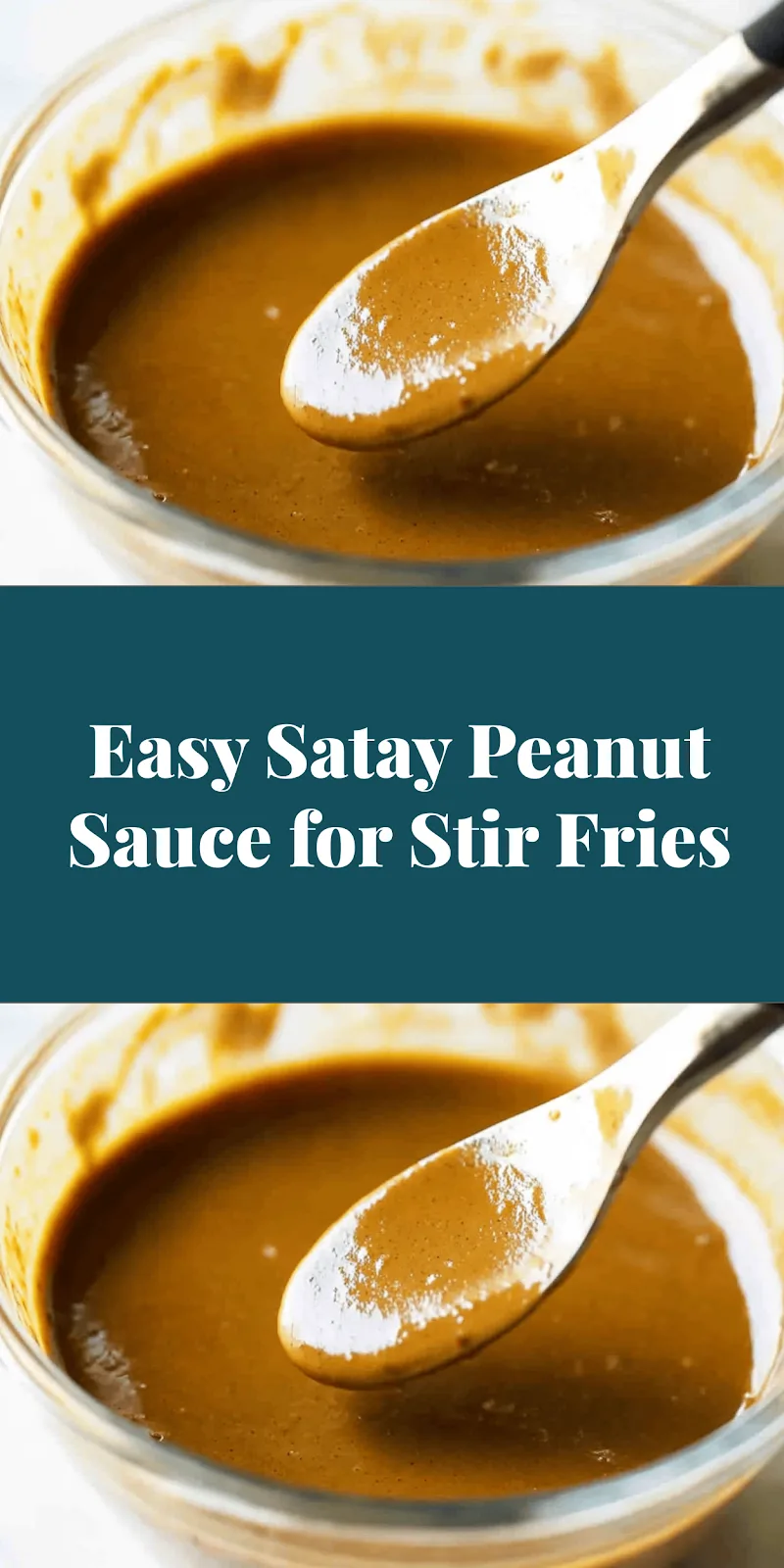 Easy Satay Peanut Sauce for Stir Fries
