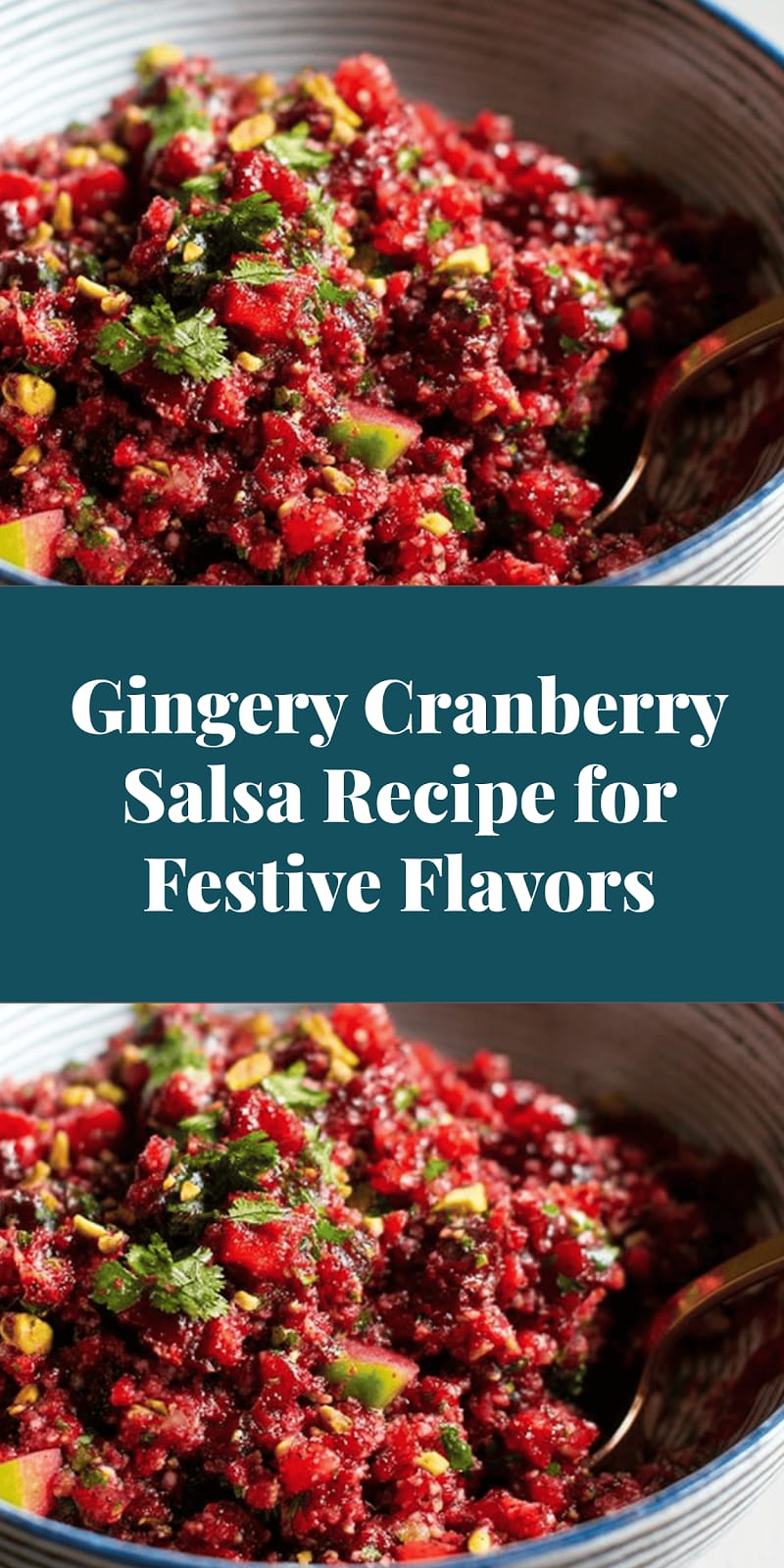 Gingery Cranberry Salsa Recipe for Festive Flavors