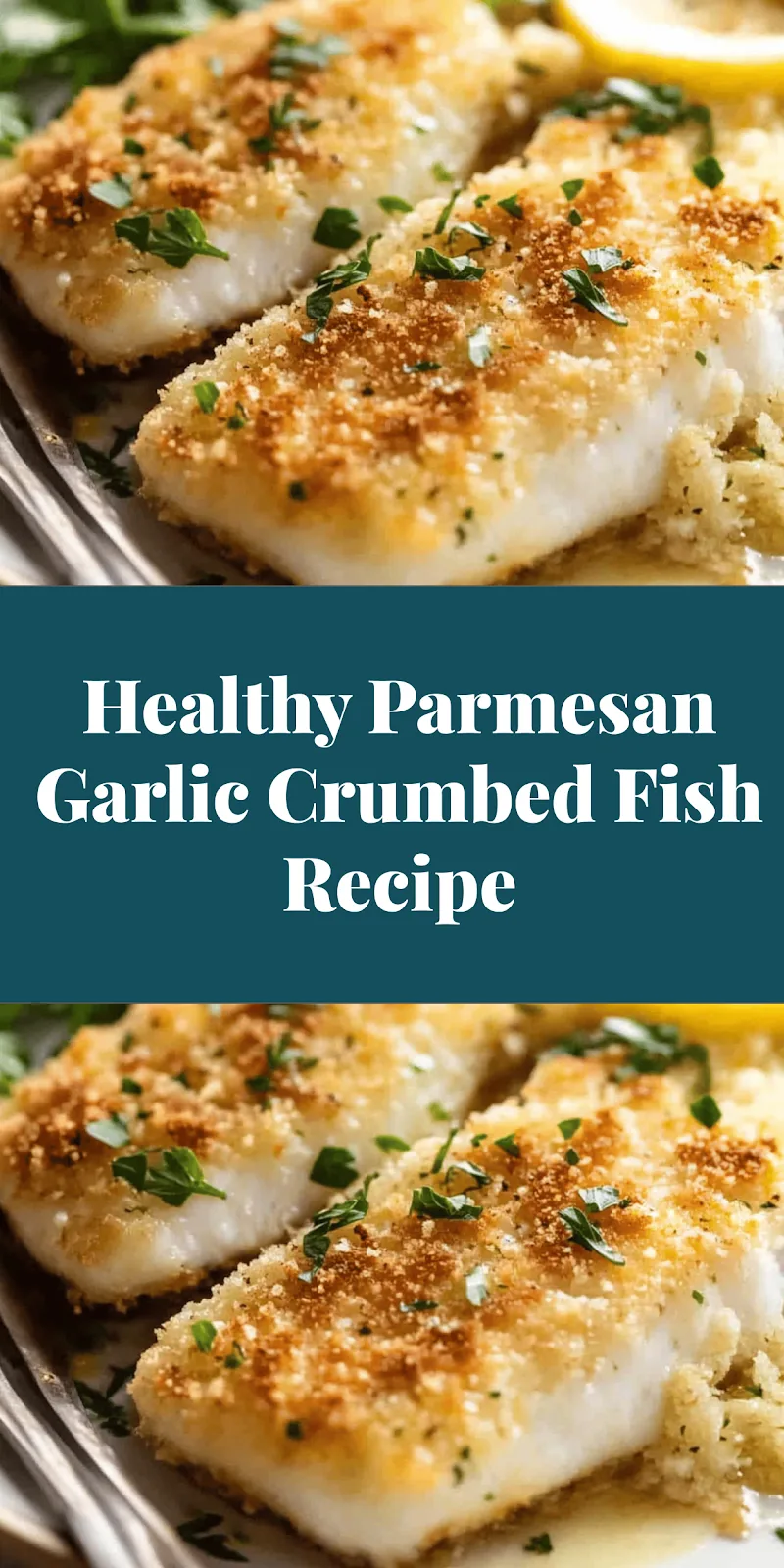 Healthy Parmesan Garlic Crumbed Fish Recipe