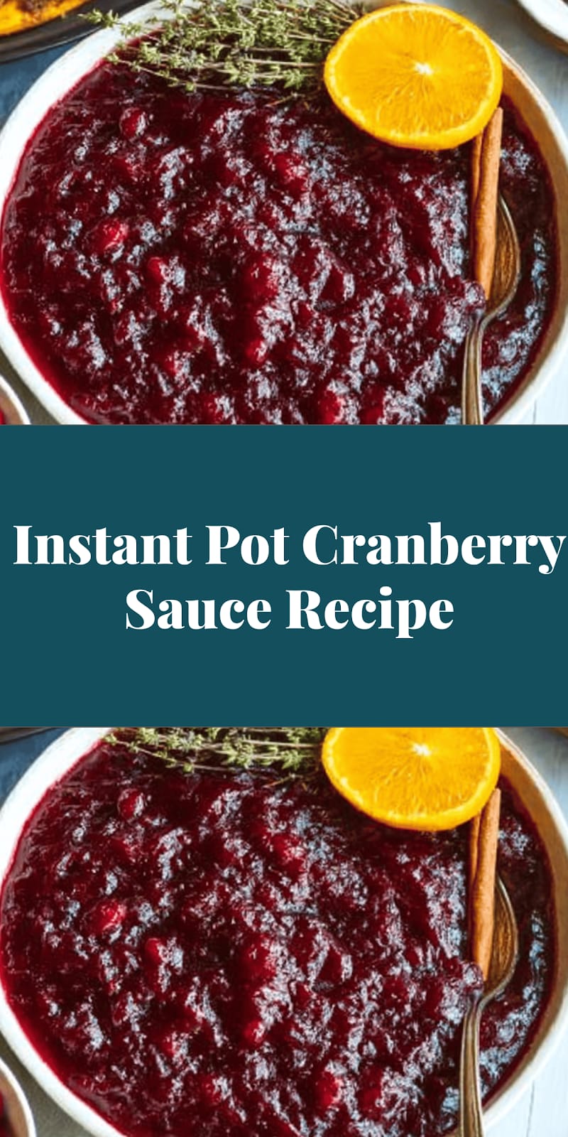 Instant Pot Cranberry Sauce Recipe