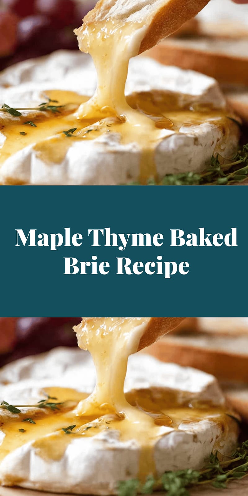 Maple Thyme Baked Brie Recipe