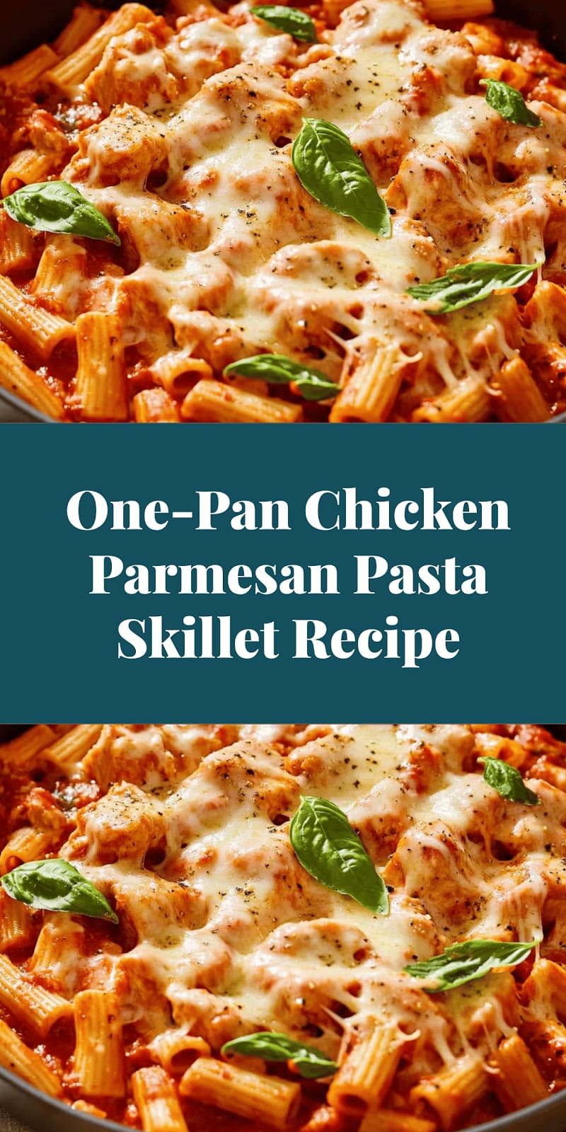 One-Pan Chicken Parmesan Pasta Skillet Recipe