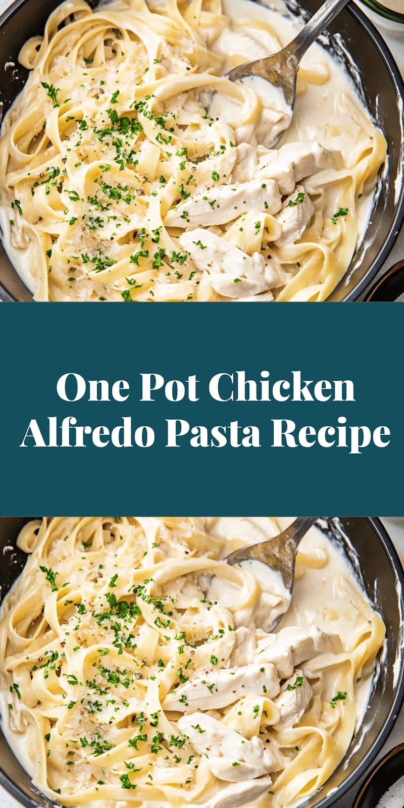 One Pot Chicken Alfredo Pasta Recipe