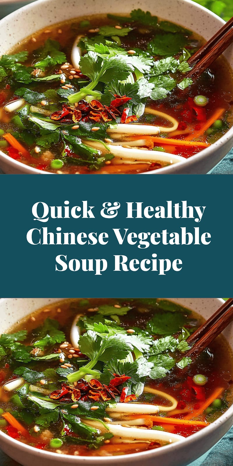 Quick & Healthy Chinese Vegetable Soup Recipe