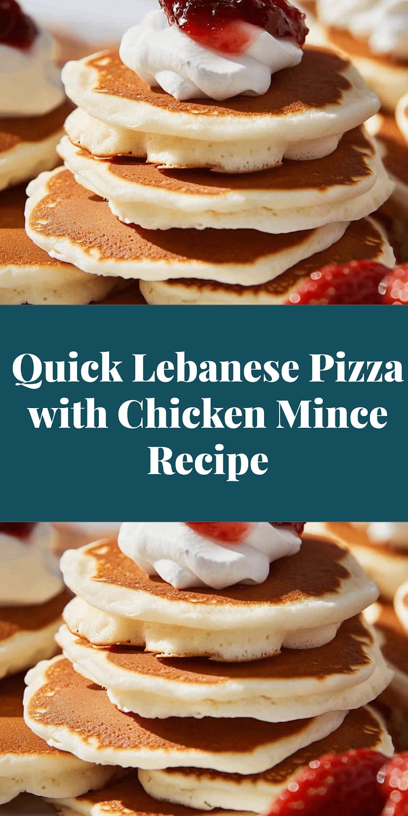 Quick Lebanese Pizza with Chicken Mince Recipe