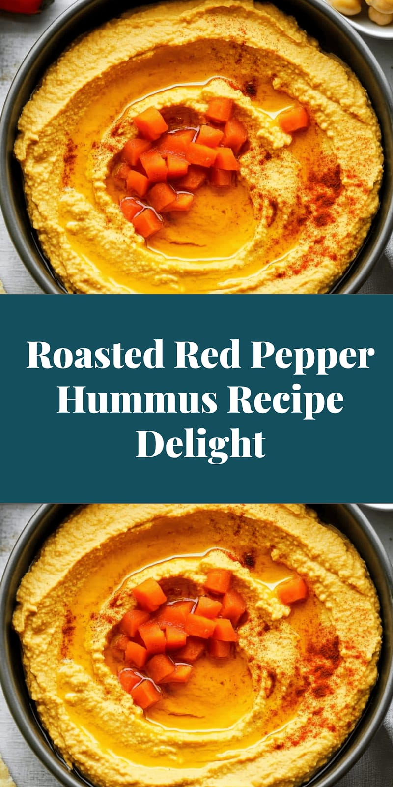 Roasted Red Pepper Hummus Recipe Delight