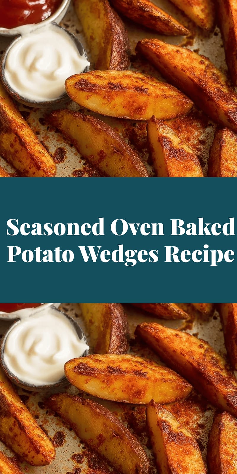Seasoned Oven Baked Potato Wedges Recipe
