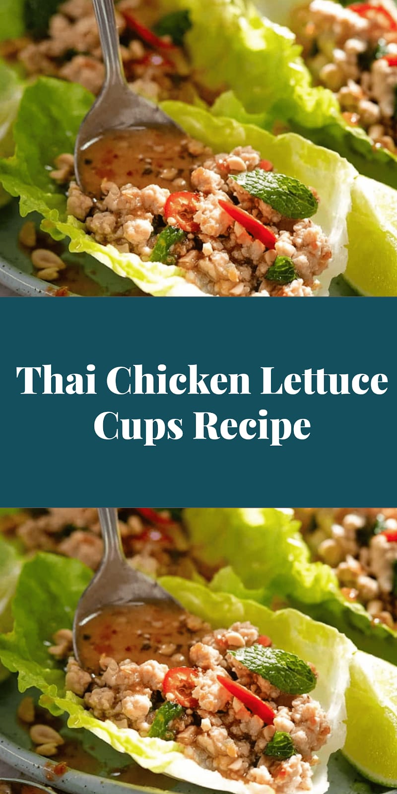 Thai Chicken Lettuce Cups Recipe