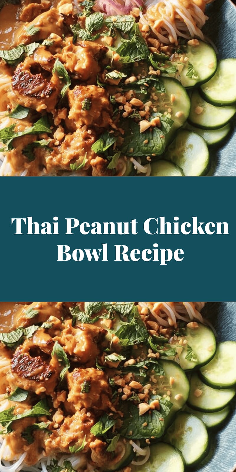 Thai Peanut Chicken Bowl Recipe