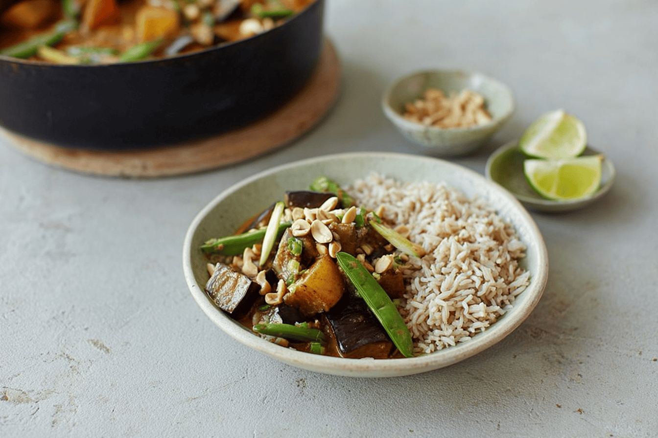 Aubergine Massaman Curry Recipe by Jamie Oliver