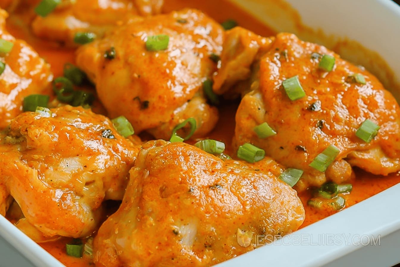 Baked Buffalo Chicken Thighs Recipe