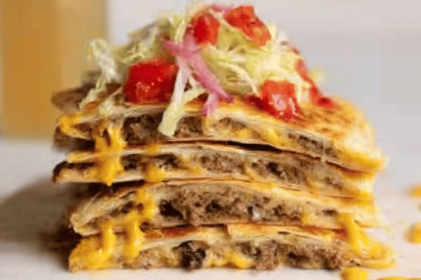 Baked Cheeseburger Quesadillas Recipe Delight