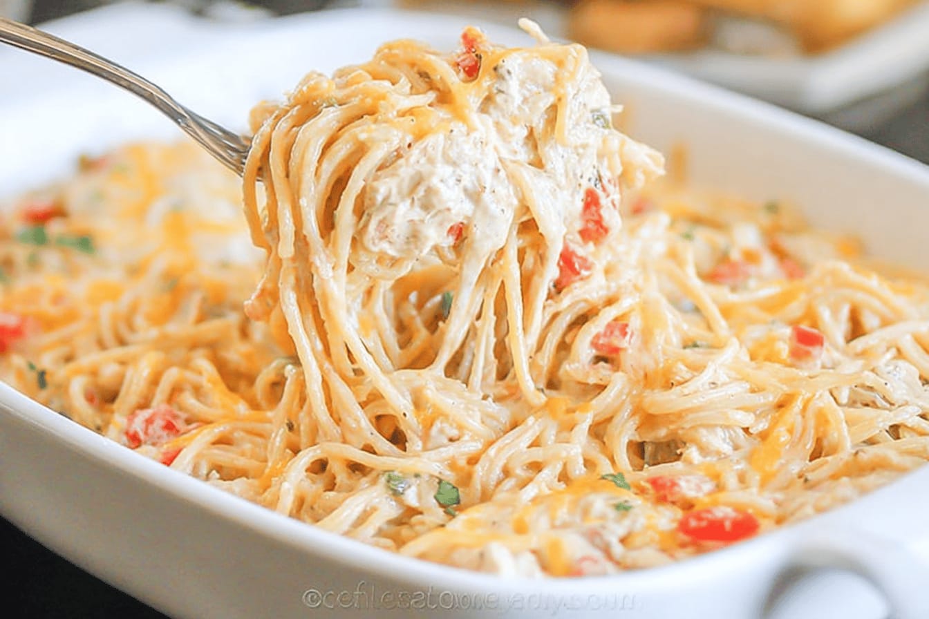 Baked Chicken Spaghetti Easy Family Recipe