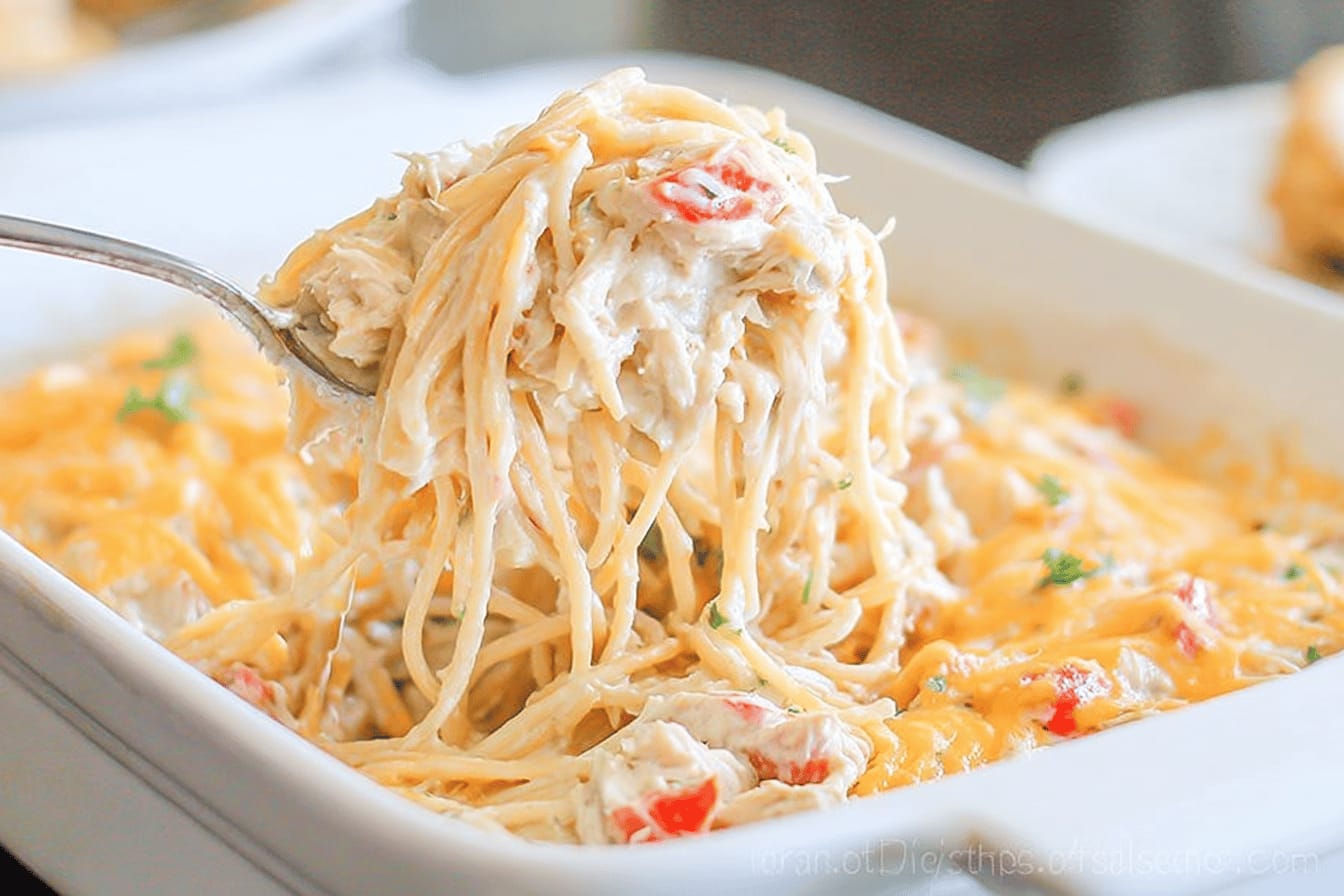 Baked Chicken Spaghetti Recipe for Easy Family Dinner