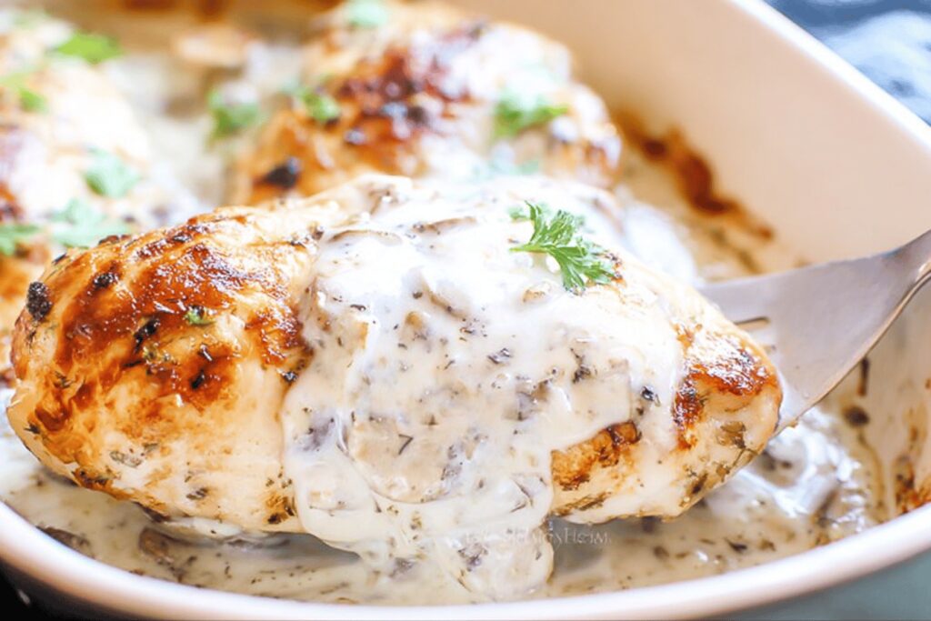 Baked Cream of Mushroom Chicken Recipe