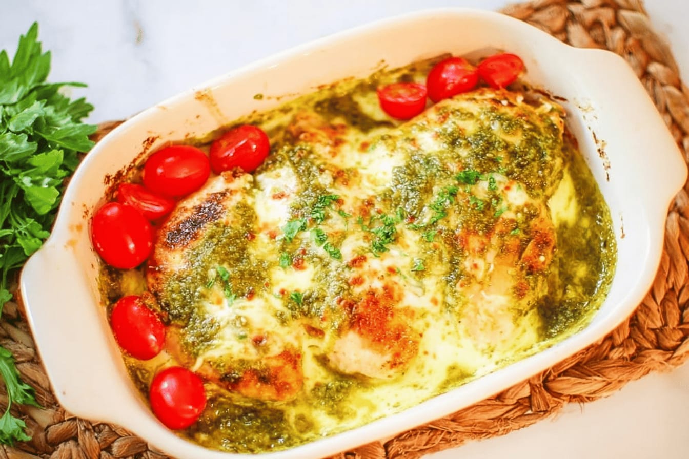 Baked Pesto Chicken Recipe for Easy Dinners