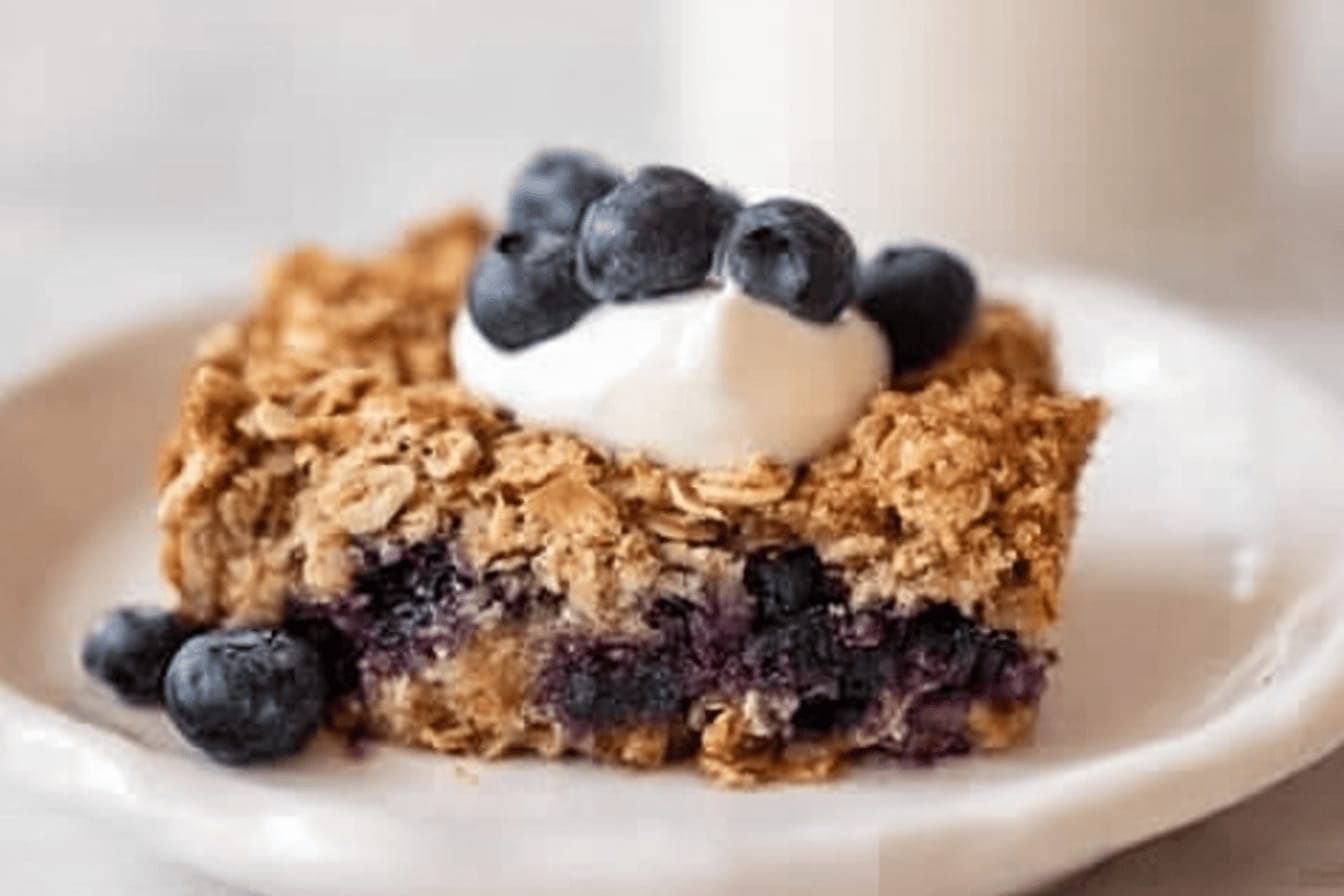 Blueberry Muffin Baked Oatmeal Recipe