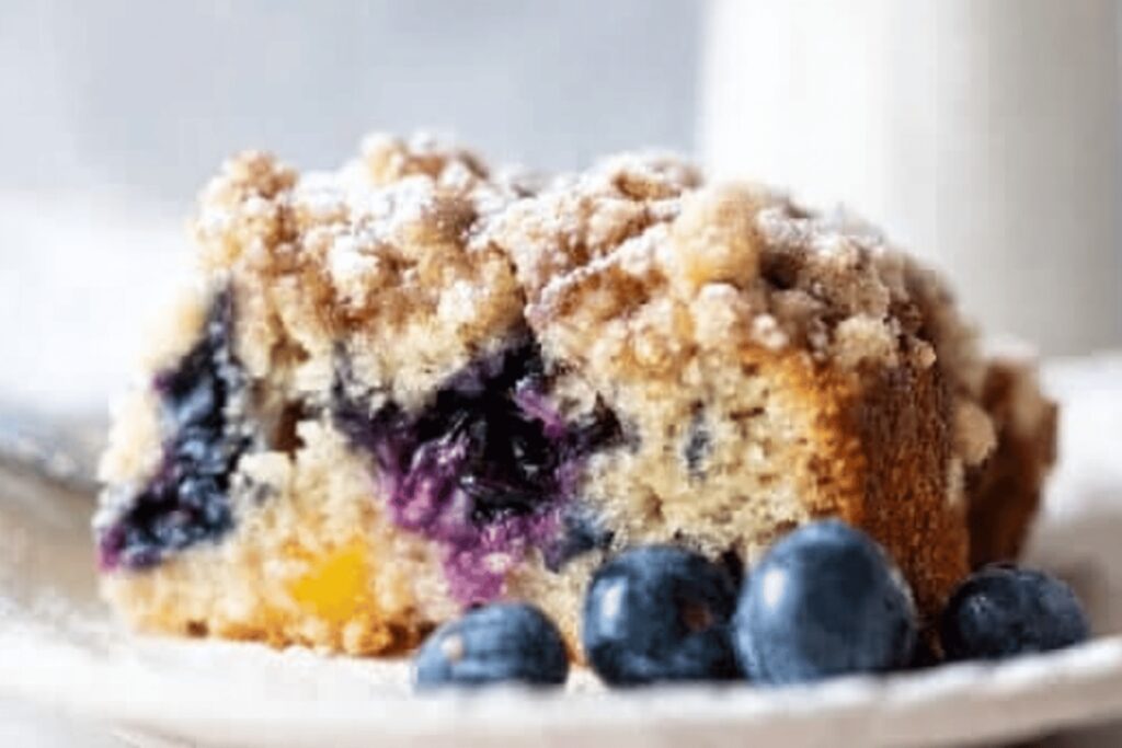 Blueberry Peach Coffee Cake Recipe Delight