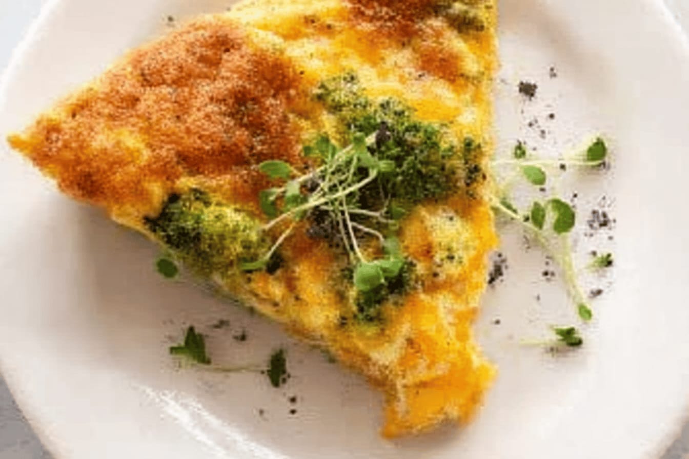 Broccoli Cheddar Frittata Recipe Delight