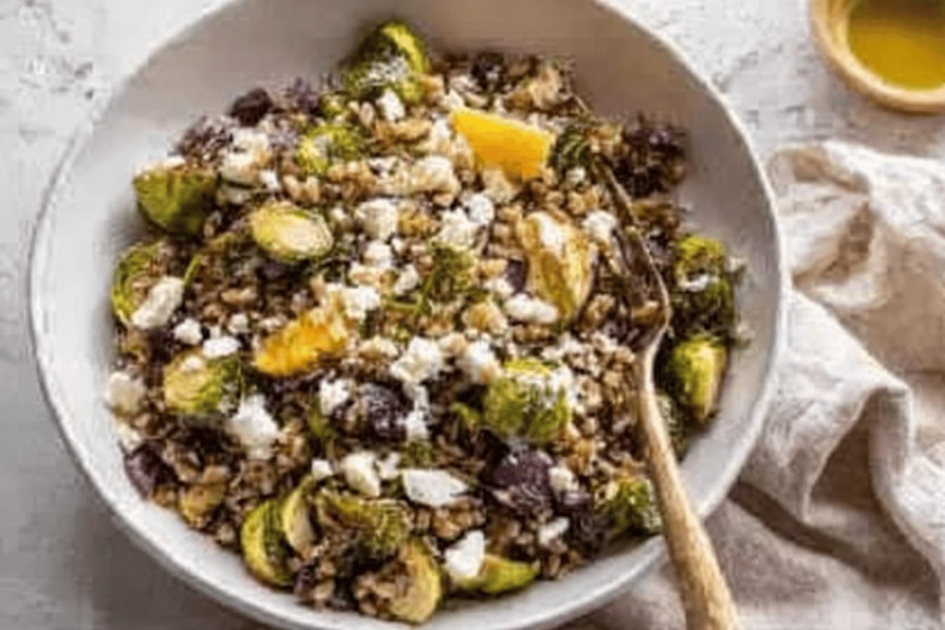 Brussels Sprouts and Farro Salad Recipe