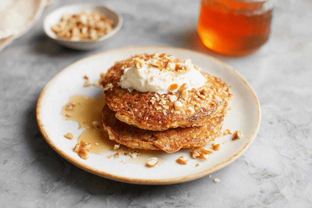 Carrot Cake Pancakes Recipe by Jamie Oliver
