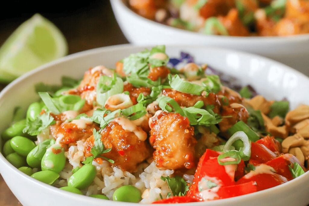 Chili Crunch Chicken Bowls Recipe