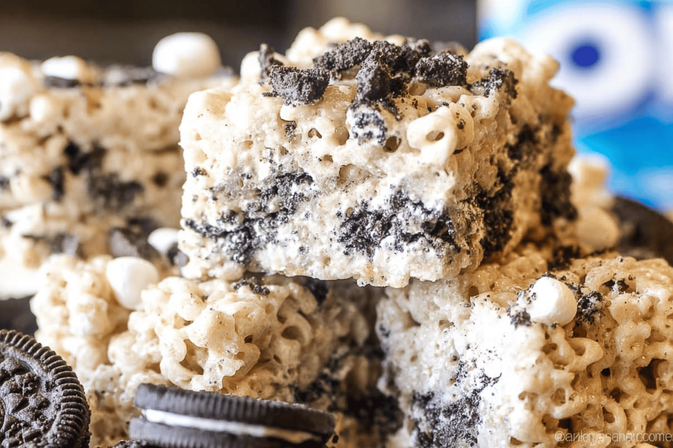 Cookies and Cream Rice Krispie Treats Recipe