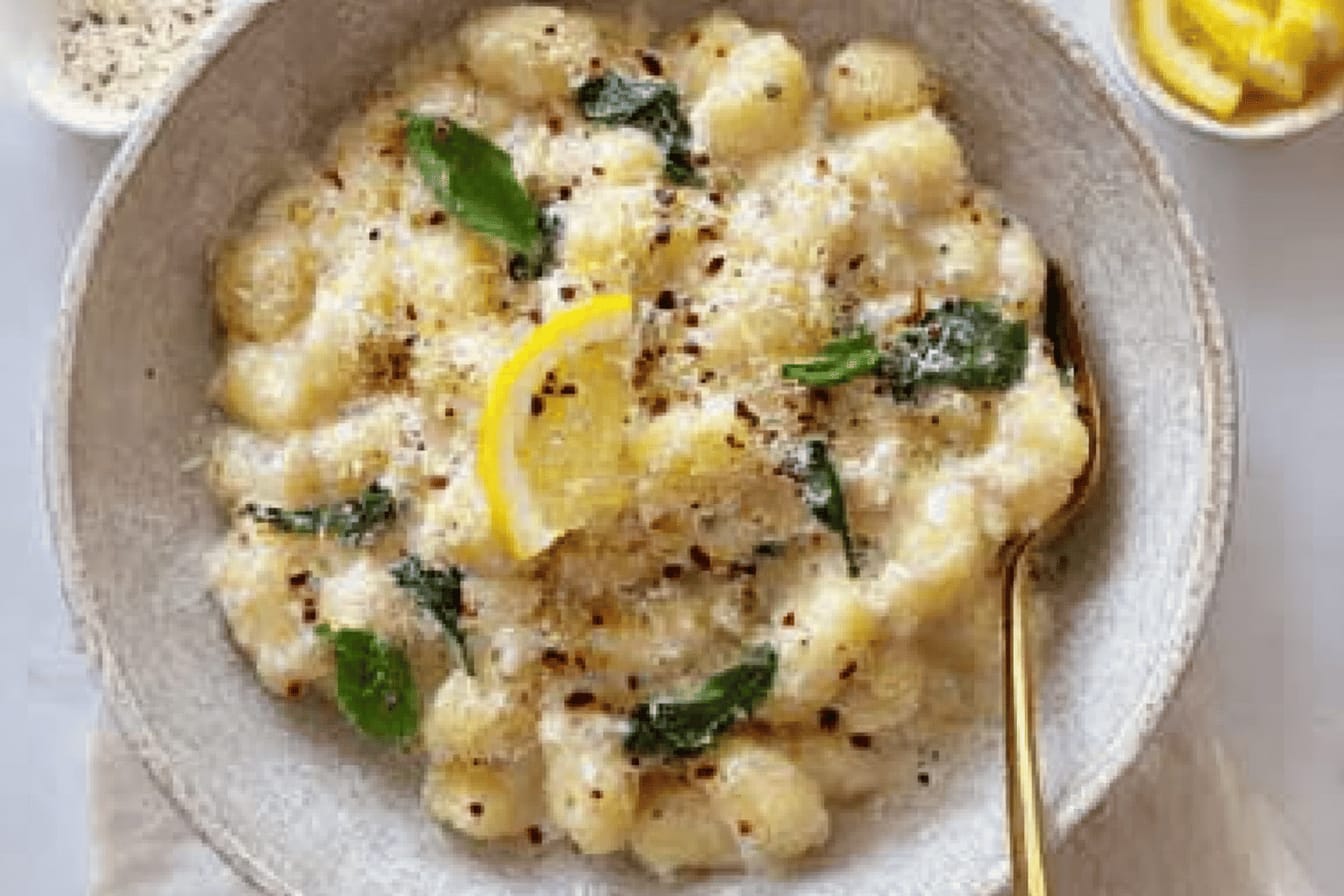 Creamy Lemon Gnocchi in One Pot