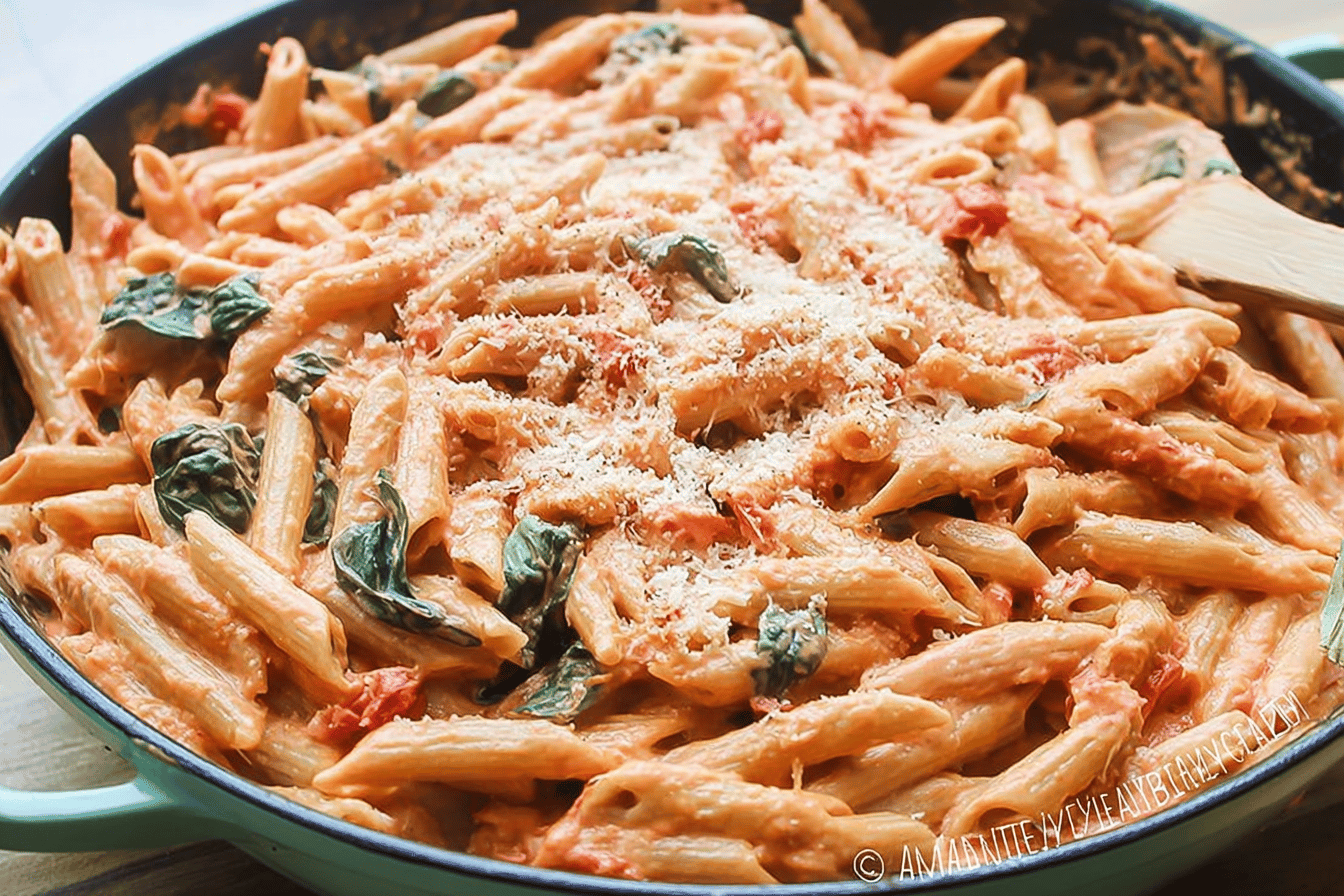 Creamy Tomato Basil Pasta Recipe